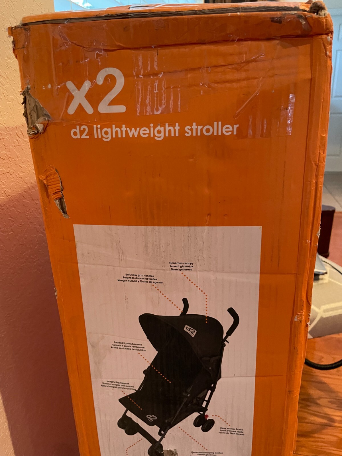 Diono Two2Go Lightweight Stroller, Red (1-Pack) This is for 1 stroller in Red