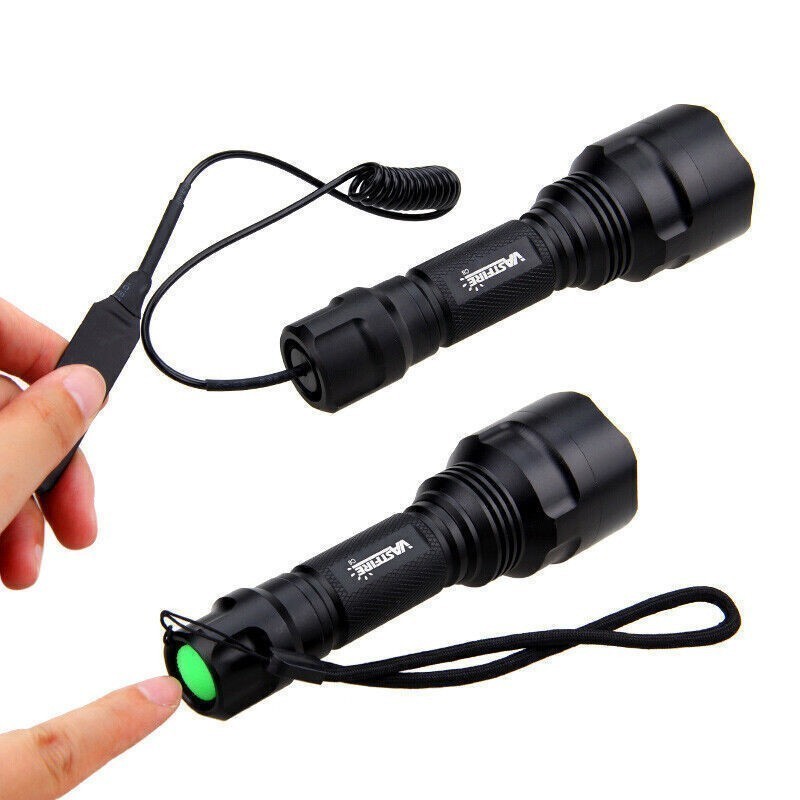 Mounted Light, Red LED Flashlight Torch, With Scope Mount Coyote Varmint Hunting