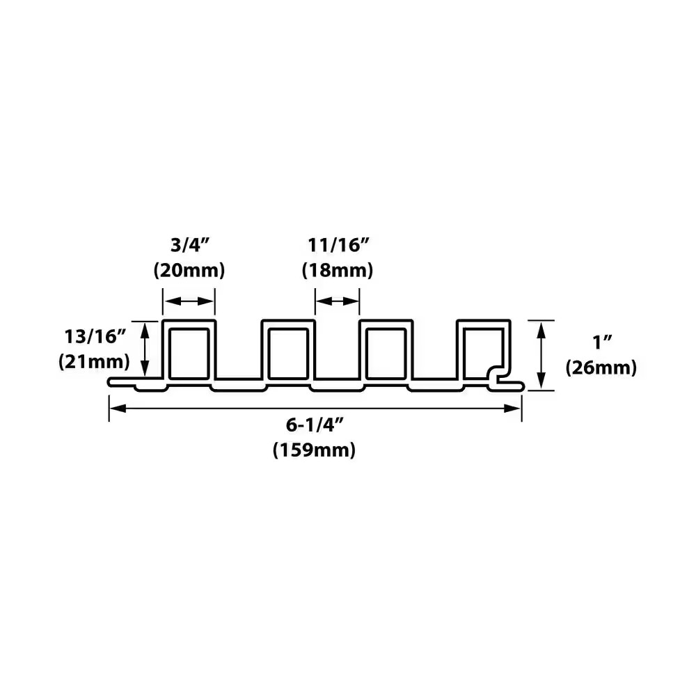 1 In. X 3-1/4 Ft. X 9 Ft. Wall Cladding White Interlocking Composite Decorative