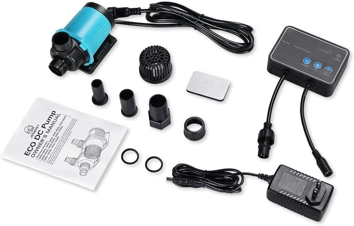 520GPH 24V DC Aquarium Water Pump with Controller - Quiet and Efficient Flow
