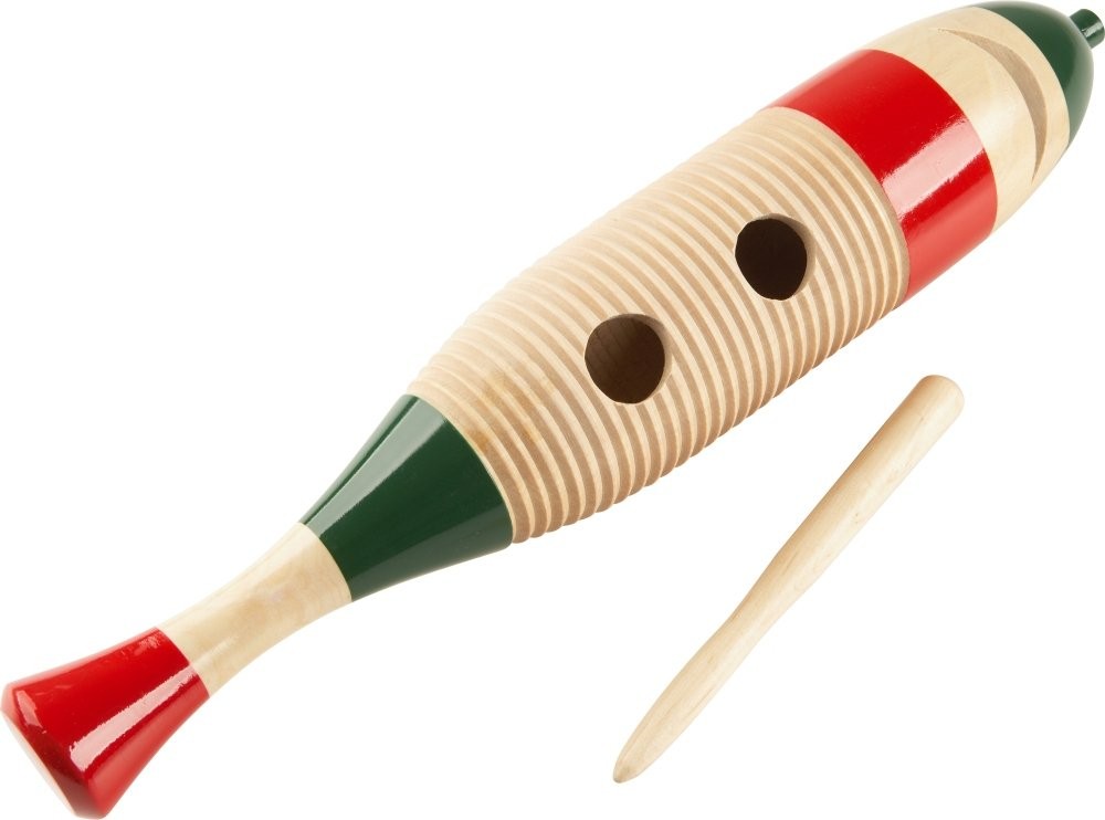 Multi Colored Musical Guiros Percussion Instrument 40Cm Dimensions