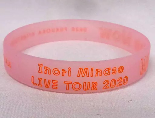 Inori Minase Live Tour 2020 Fukuoka Exclusive Pink Rubber Wristband ETZA-3736 Us