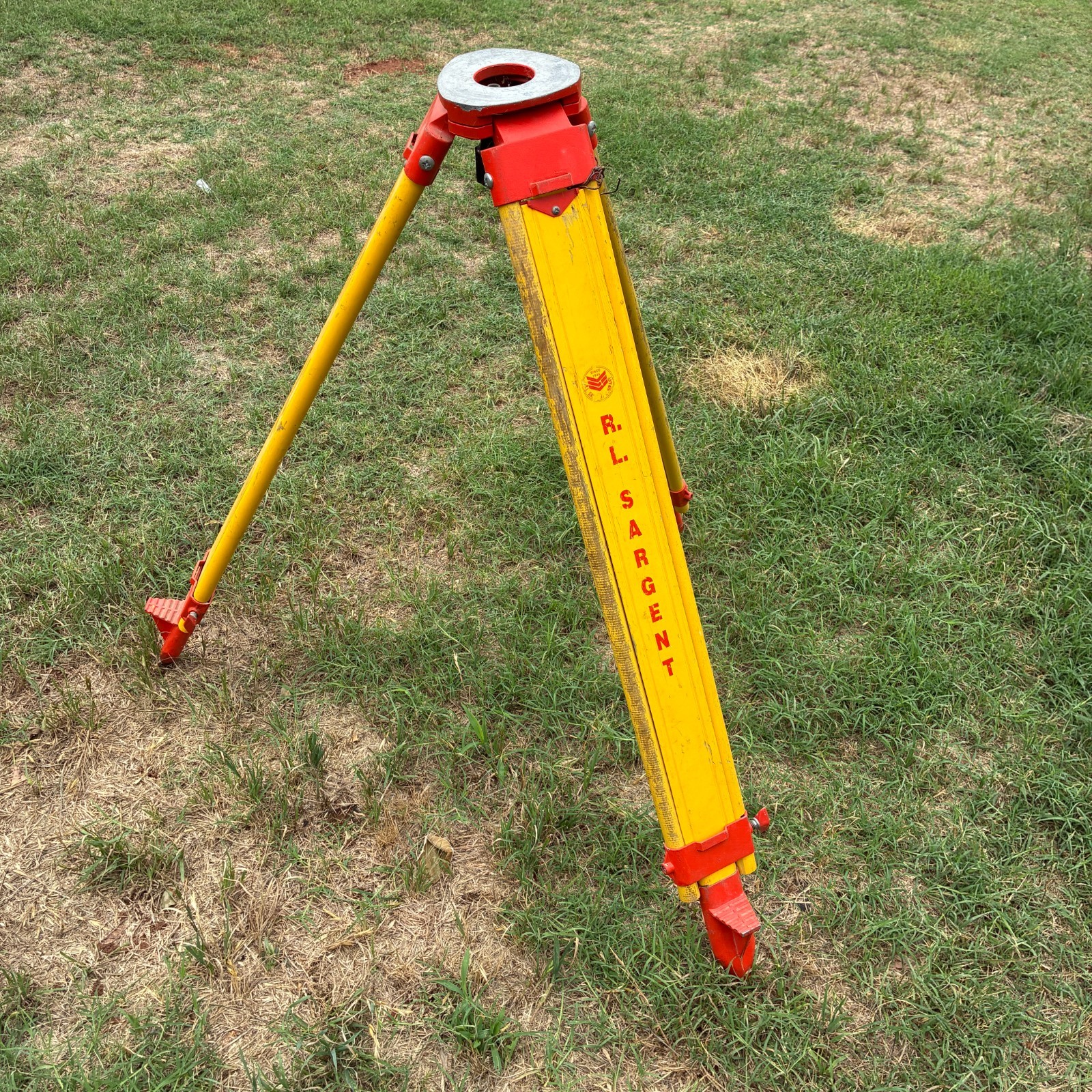 Vintage R.L. Sargent Heavy Duty Aluminum Survey Tripod Transit Engineering Stand