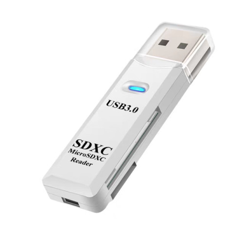 USB 3.0 2-in-1 SD/Micro SD Card Reader High Speed for Phone Camera Memory Card