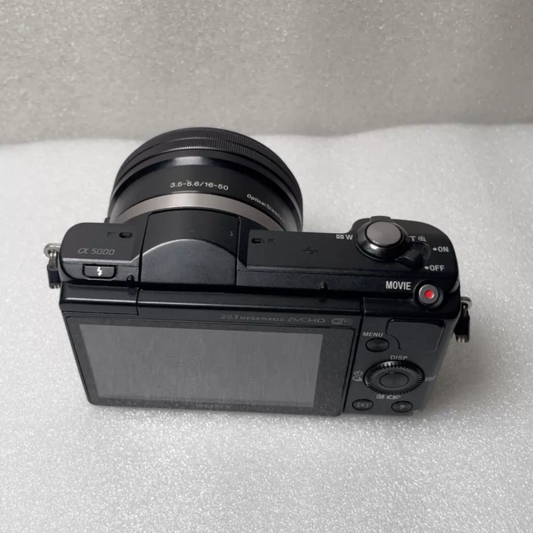 Sony Alpha a5000 Mirrorless Digital Camera 16-50mm Lens Black Complete Kit
