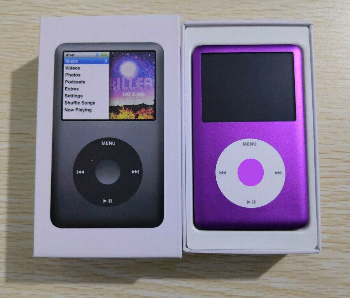 NEW Apple iPod classic  7th Generation Purple/ White ( 256GB) MP3 - With New Box