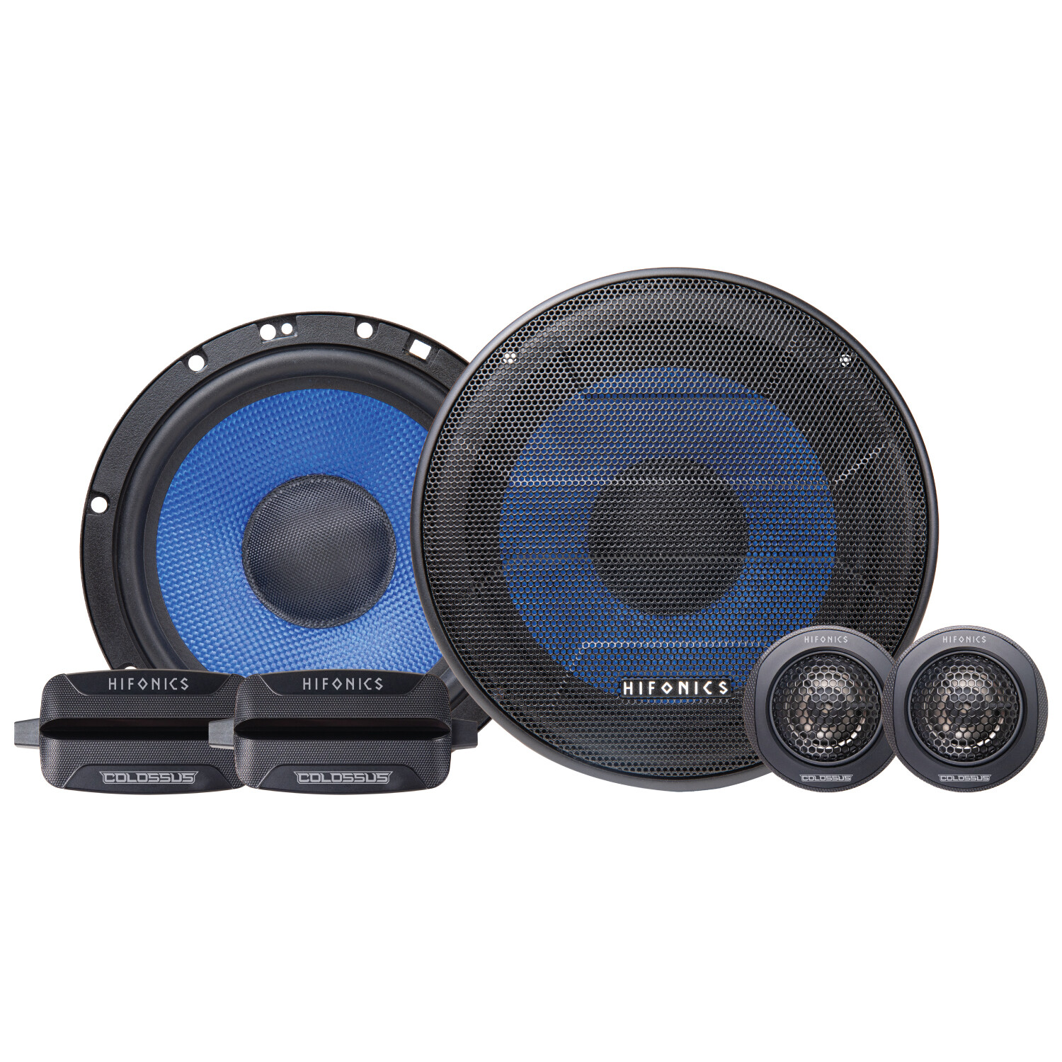 Pair Hifonics HCC65C 6.5" 150w Component Car Audio Speakers w/Aluminum Tweeters