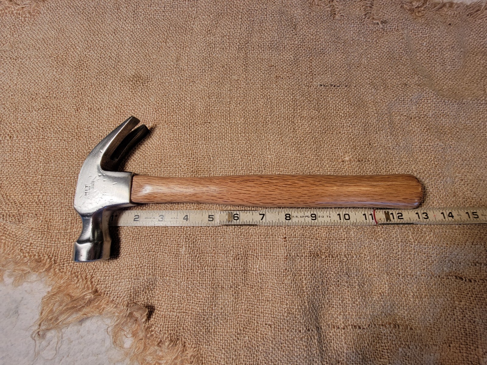 Vintage Antique MIT 16 oz claw hammer