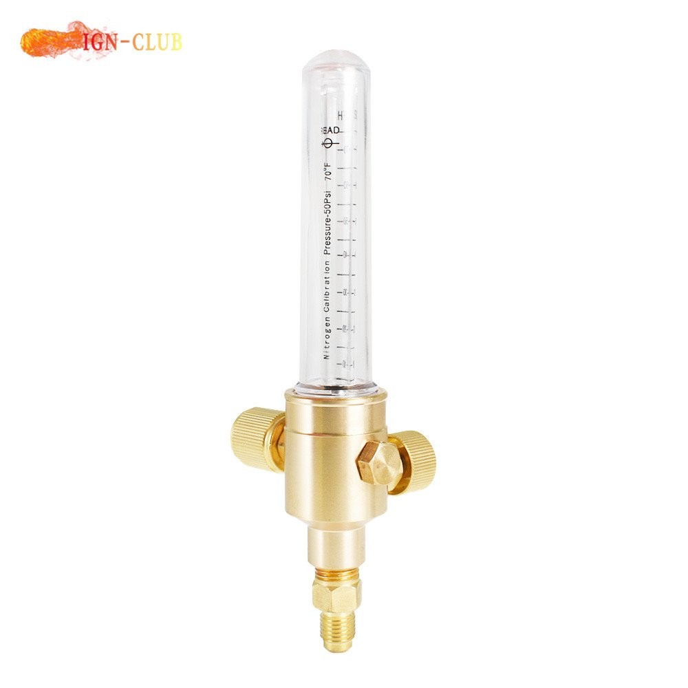 Max inlet Pressure 50 PSIG Precision Nitrogen Flow Meter Brass Body Construction