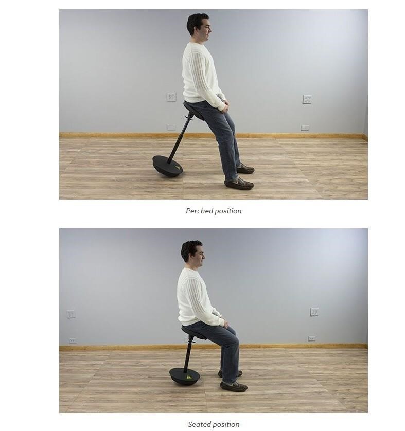 Focal Upright Pivot Seat Leaning Stool