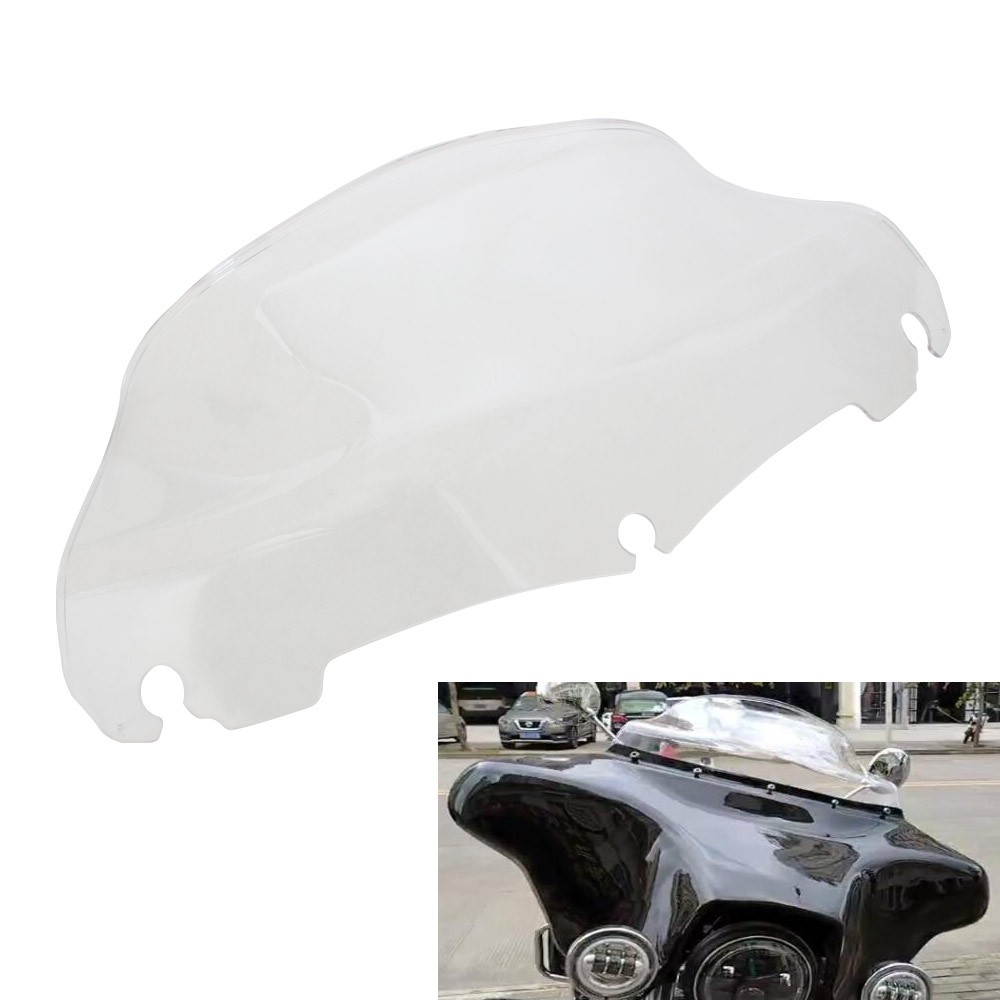 9" Clear Windshield Windscreen Air Deflector For Harley Electra Street 2014-2022