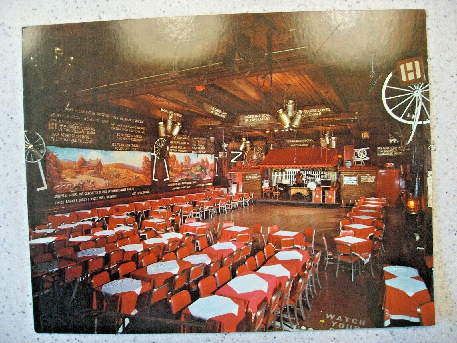 Vintage Village Barn Restaurant Greenwich Village, New York Post Card