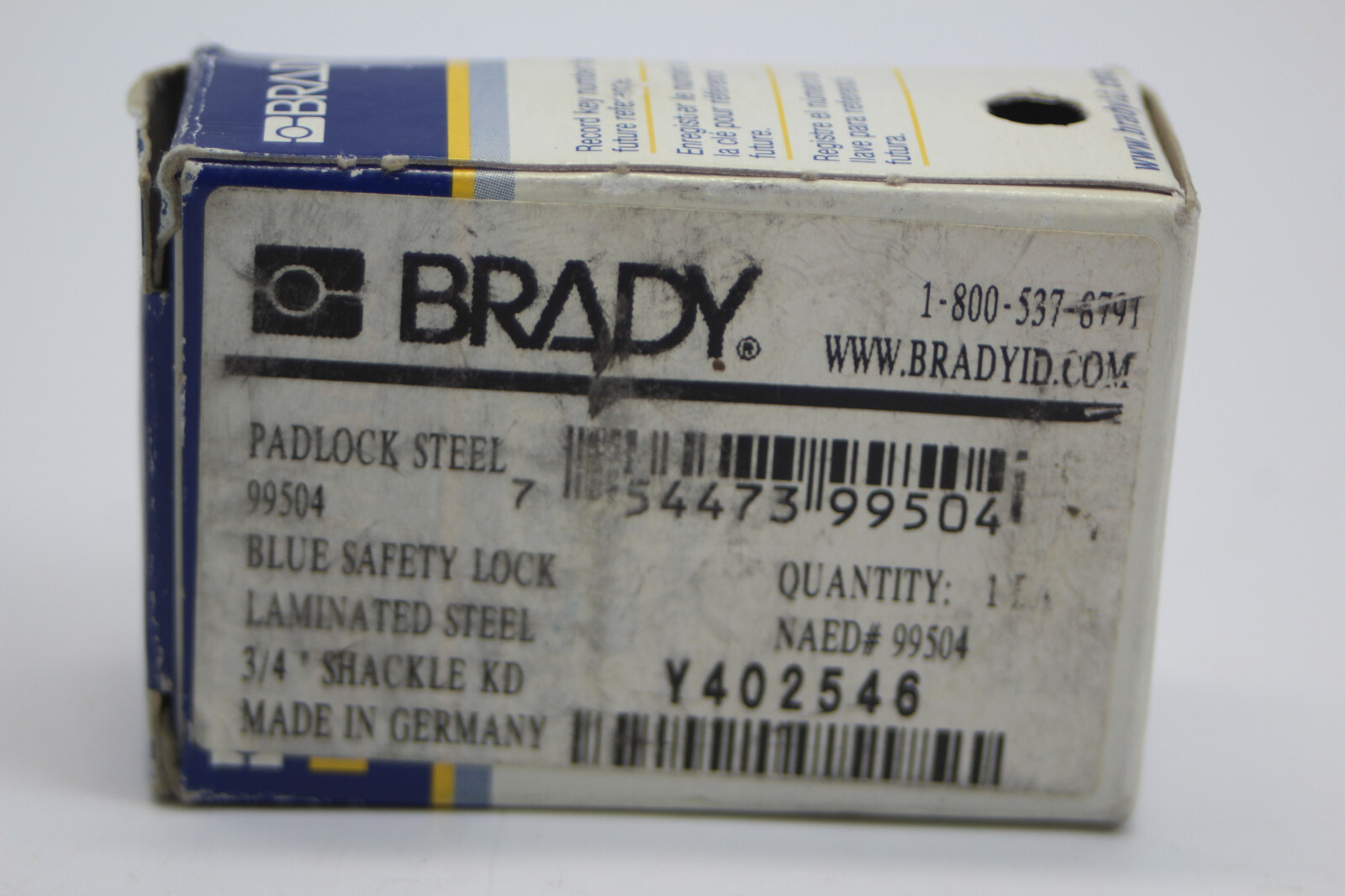 Brady 99504 Heavy Duty Steel Lockout Padlocks New