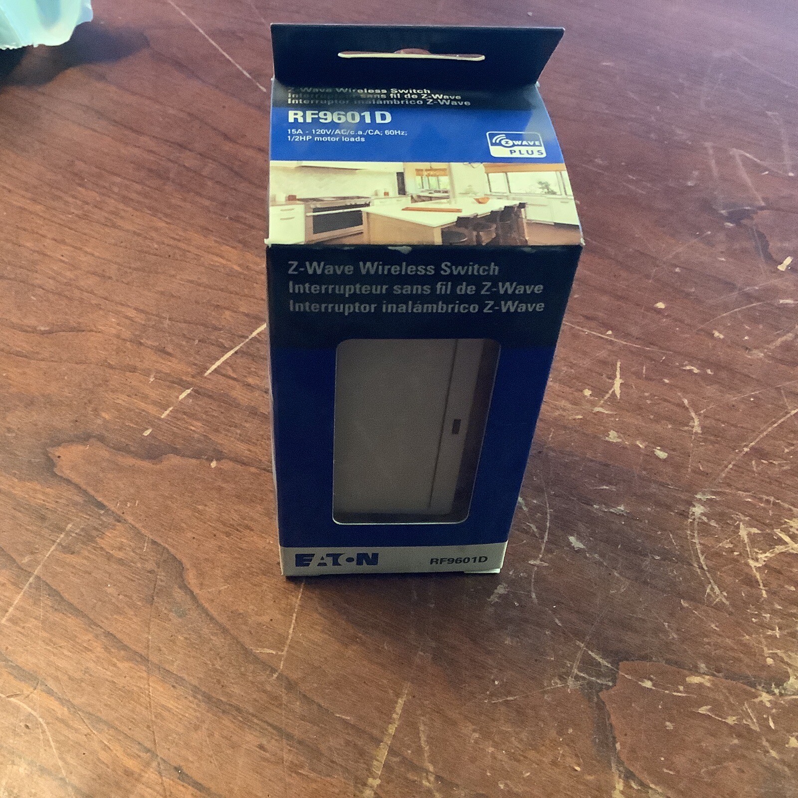 Eaton RF9601DLA Z-Wave Plus Wireless Switch,Light Almond (new)