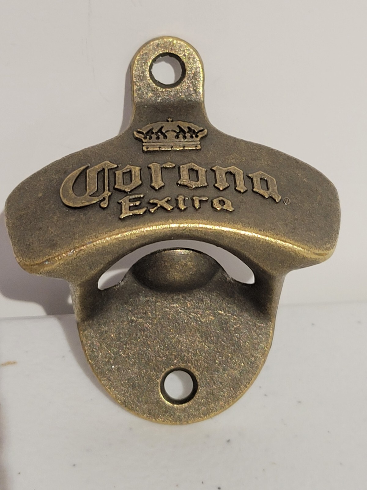 Retro Corona Extra Wall Bottle Opener - Yellow Bronze