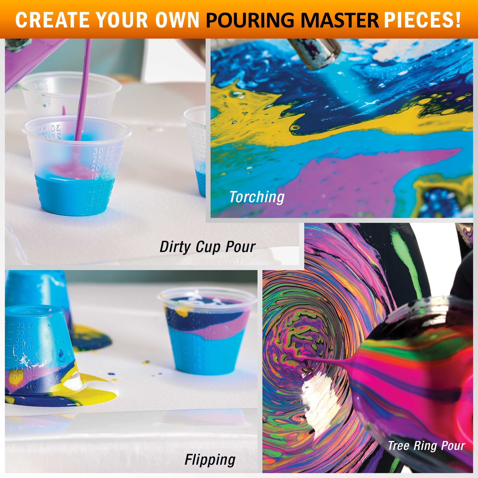 Violet Interference Pearl Special Effects Pouring Paint - Quart Bottle