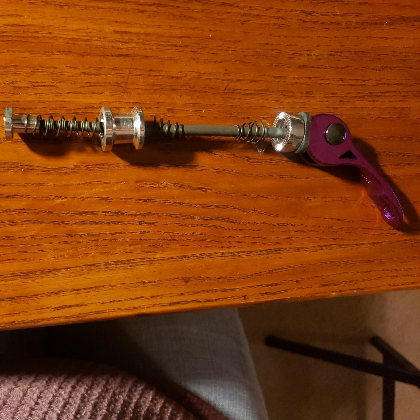 Soleus Alloy Quick Release Front SKEWER Purple anadise