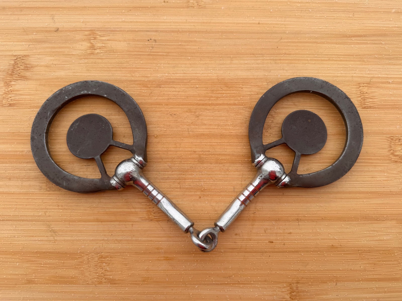 ROBART Pinchless Silver Mounted Star Concho Western Snaffle Bit ~ 5"