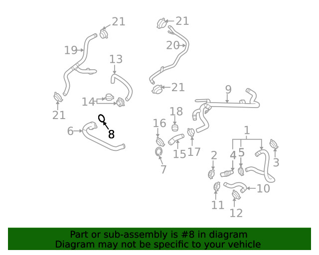Genuine Audi Front Pipe Gasket 079-103-121-AH