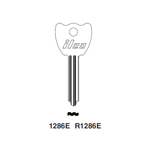 Ilco Flat Steel KEY BLANKS 1286E  Set of 5
