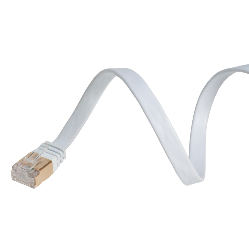 CAT7 Flat U/FTP Ethernet Patch Cable 10Gbps LAN Network Cord Multipack LOT