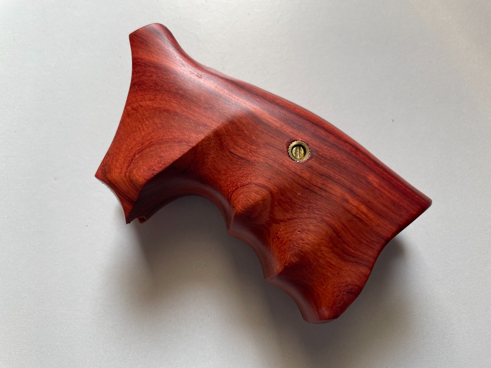 New Smooth Hardwood Grip For S&W K/L Frame Square Butt Opened Back Finger Groove