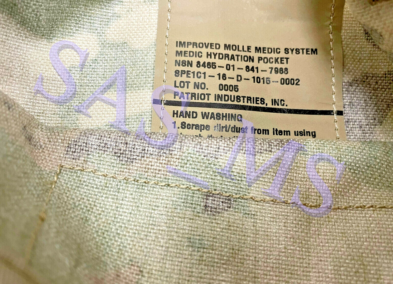 OCP W2 SCORPION IMPROVED MOLLE MEDIC SYSTEM HYDRATION POUCH W/ SKILCRAFT BLADDER