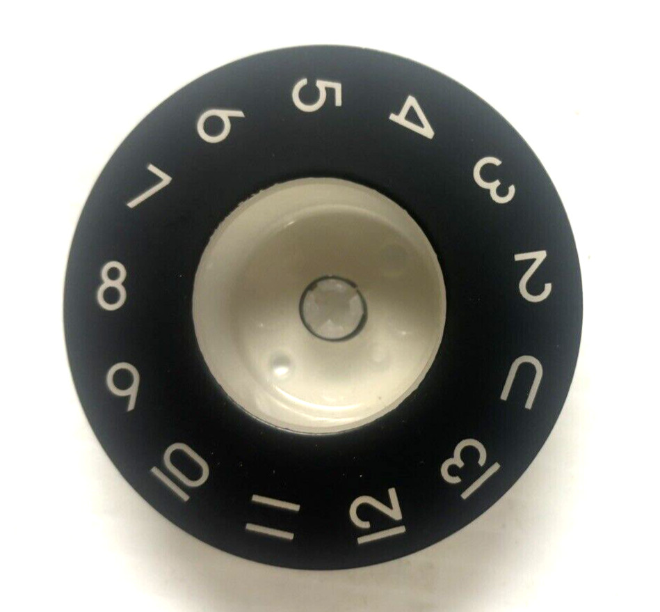RETRO TV TELEVISION SELECTOR KNOB - VINTAGE - NUMBERS - GREAT SHAPE