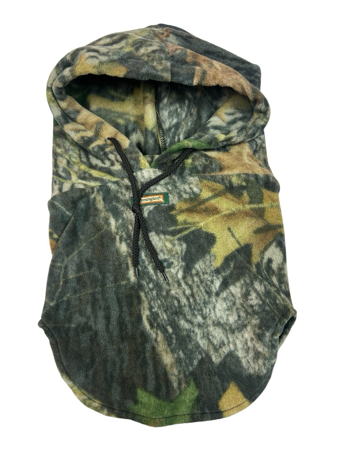 Remington Tree Camo Fleece Balaclava Hood w/ Drawstring Hunting Mask Gorpcore