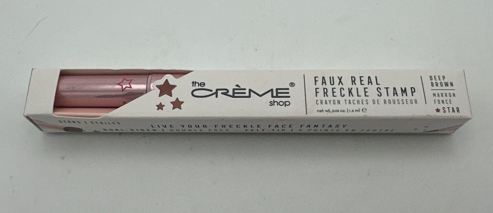 The Creme Shop Freckle Stamp Deep Brown Dual-Ended Pen and Stamp NEW