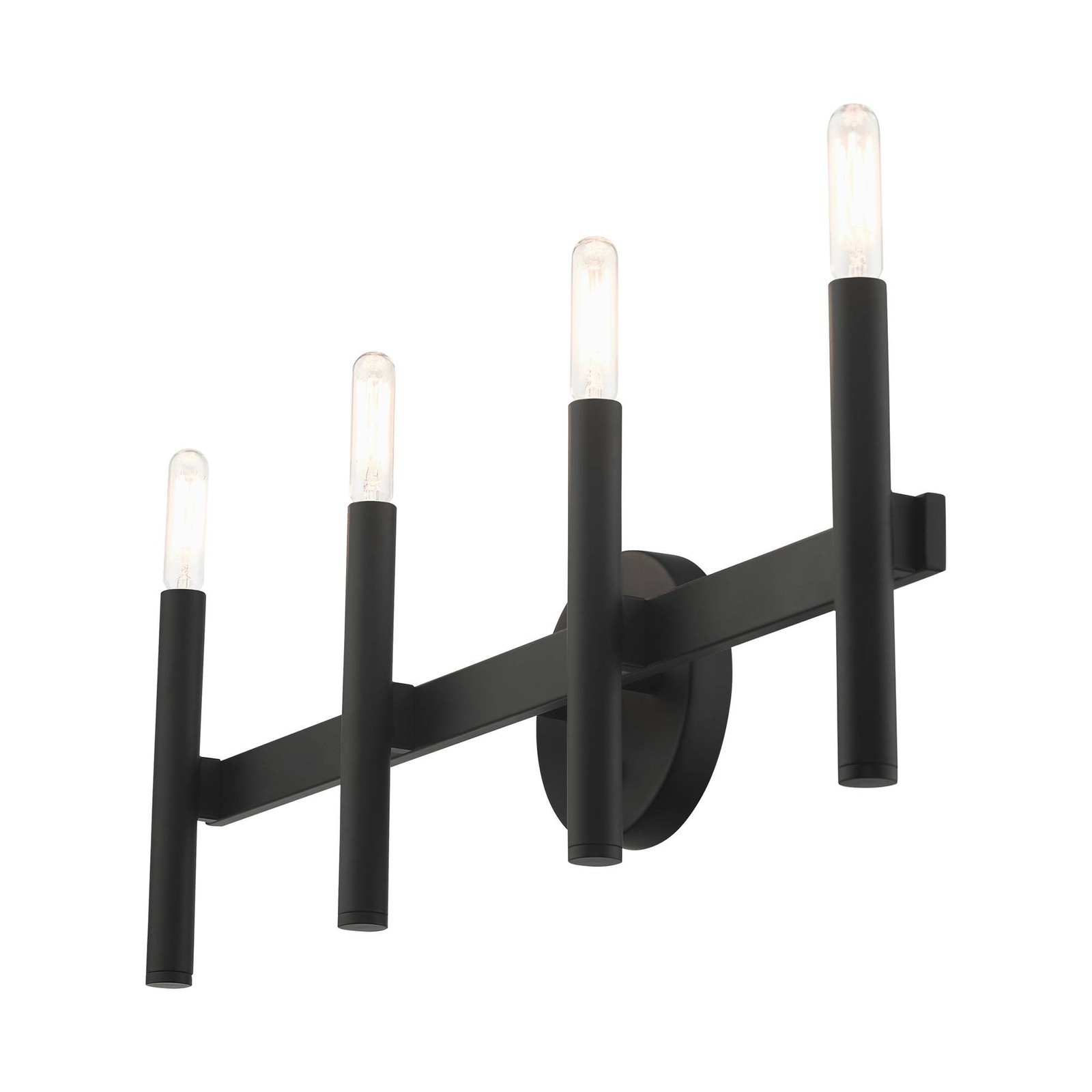 Copenhagen 23 1/2" Wide Black 4-Light Bath Light