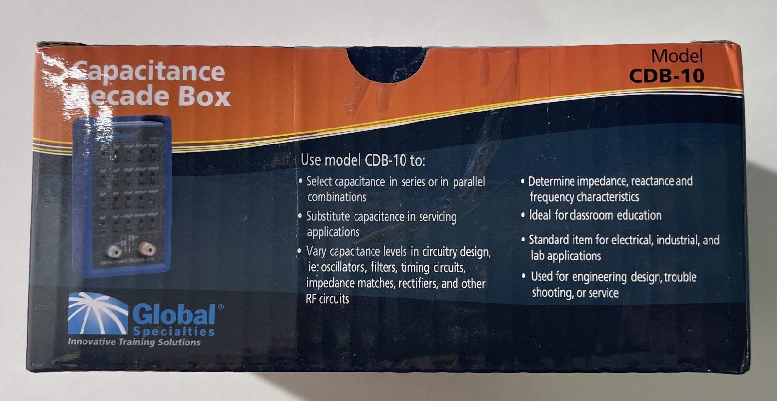 NEW IN BOX GLOBAL SPECIALTIES CDB-10 Capacitance Decade Box