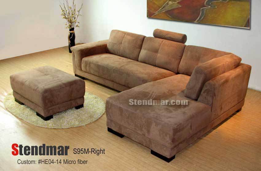 3-Pc. Microfiber or fabric sectional sofa set S95M (custom made option available