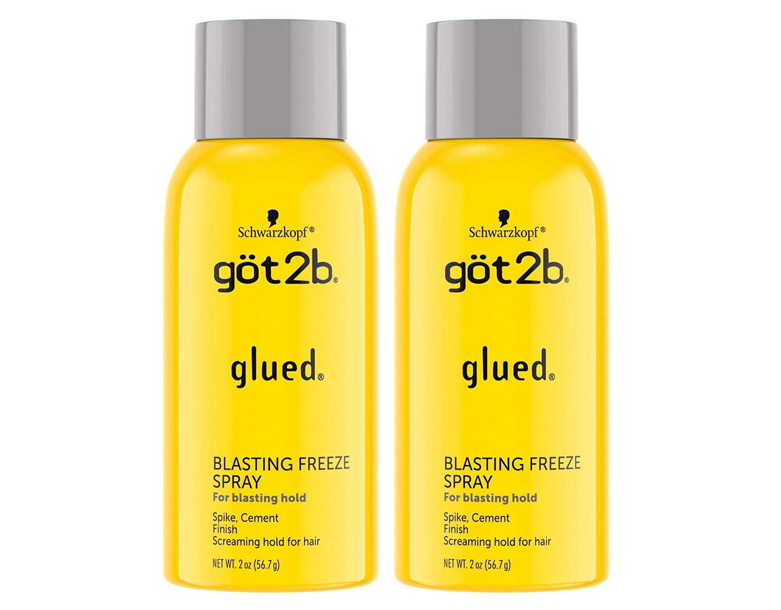 Got2b Glued Blasting Freeze Hairspray, 2 Ounce - Pack of 2