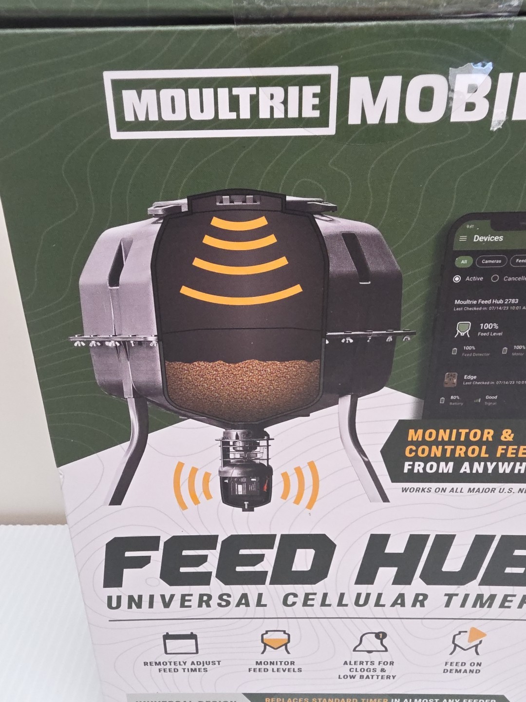 Moultrie Mobile Feed Hub Universal Cellular Timer - New Sealed Box