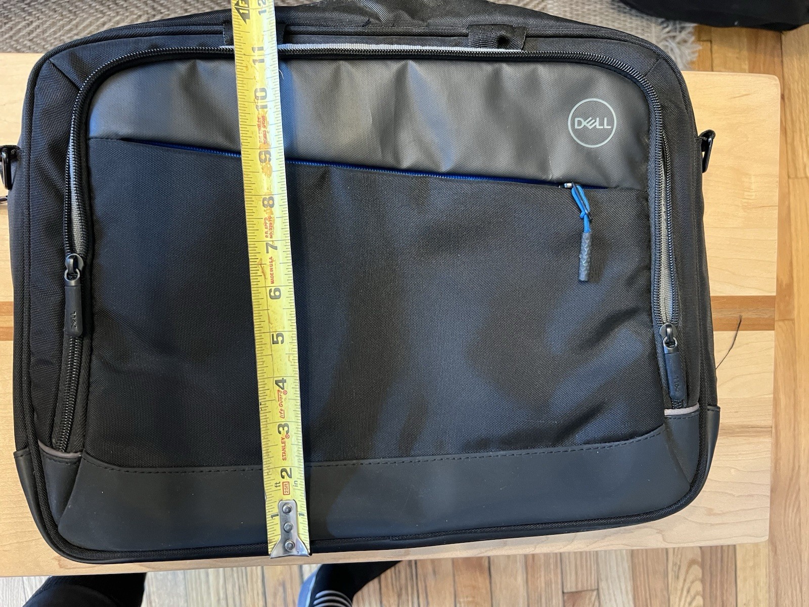 Dell Black Nylon Briefcase Laptop Bag for 15 in Laptop, Padded, Partitions