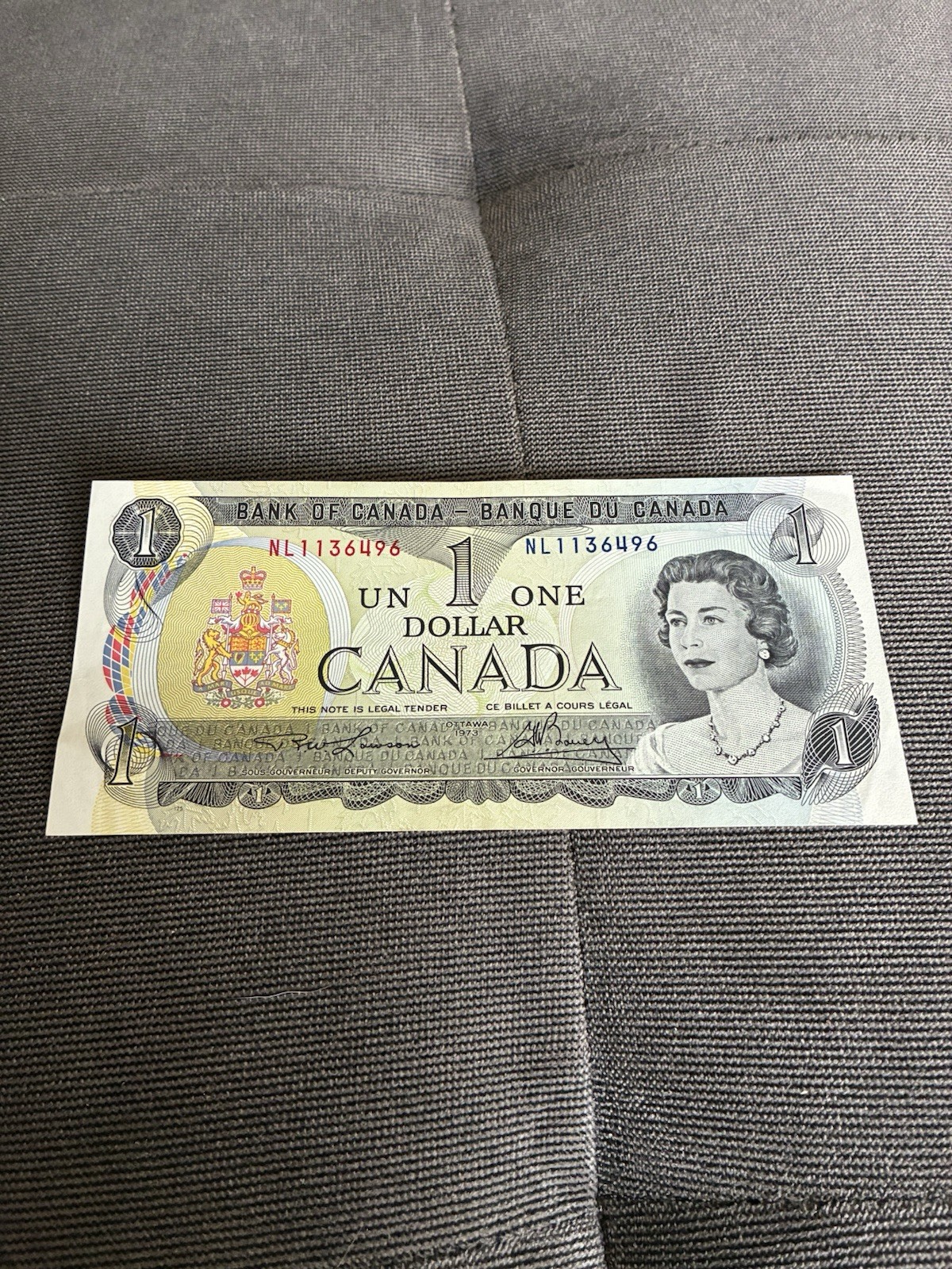 1973 Canada $1 One Dollar Banknote Queen Elizabeth II Canadian Paper Currency