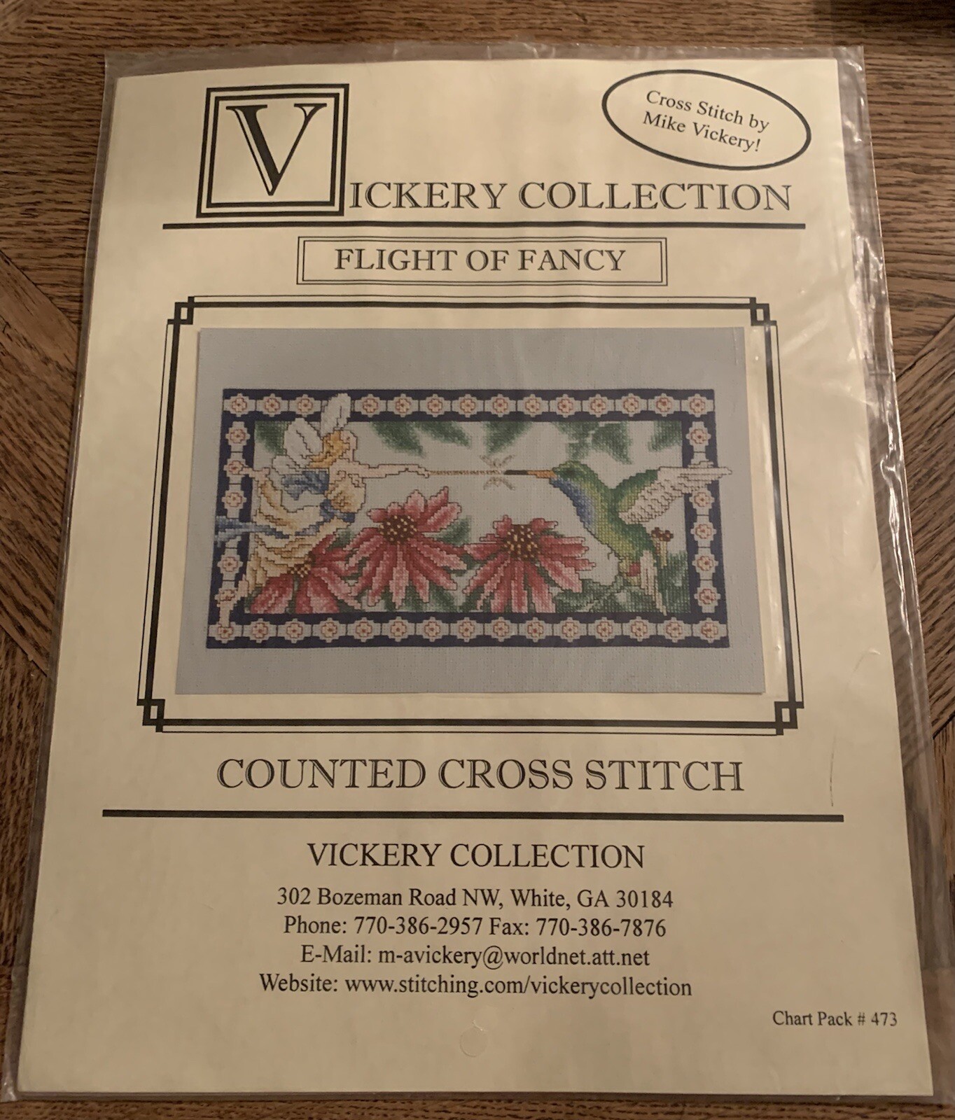 Cross Stitch Pattern Chart “Flight Of Fancy” Mike Vickery Collection #473 Fairy