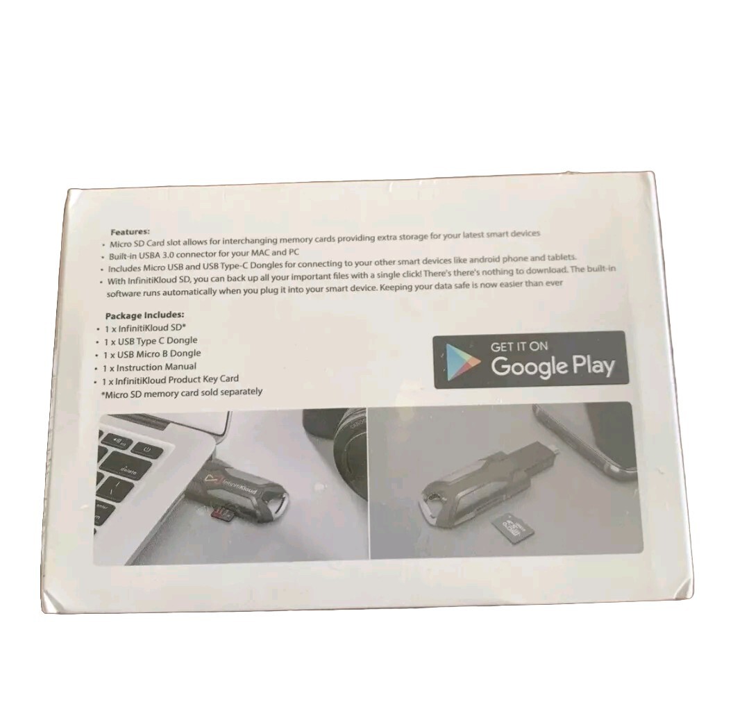 InfinitiKloud SD USB Powered Backup Drive 3.0