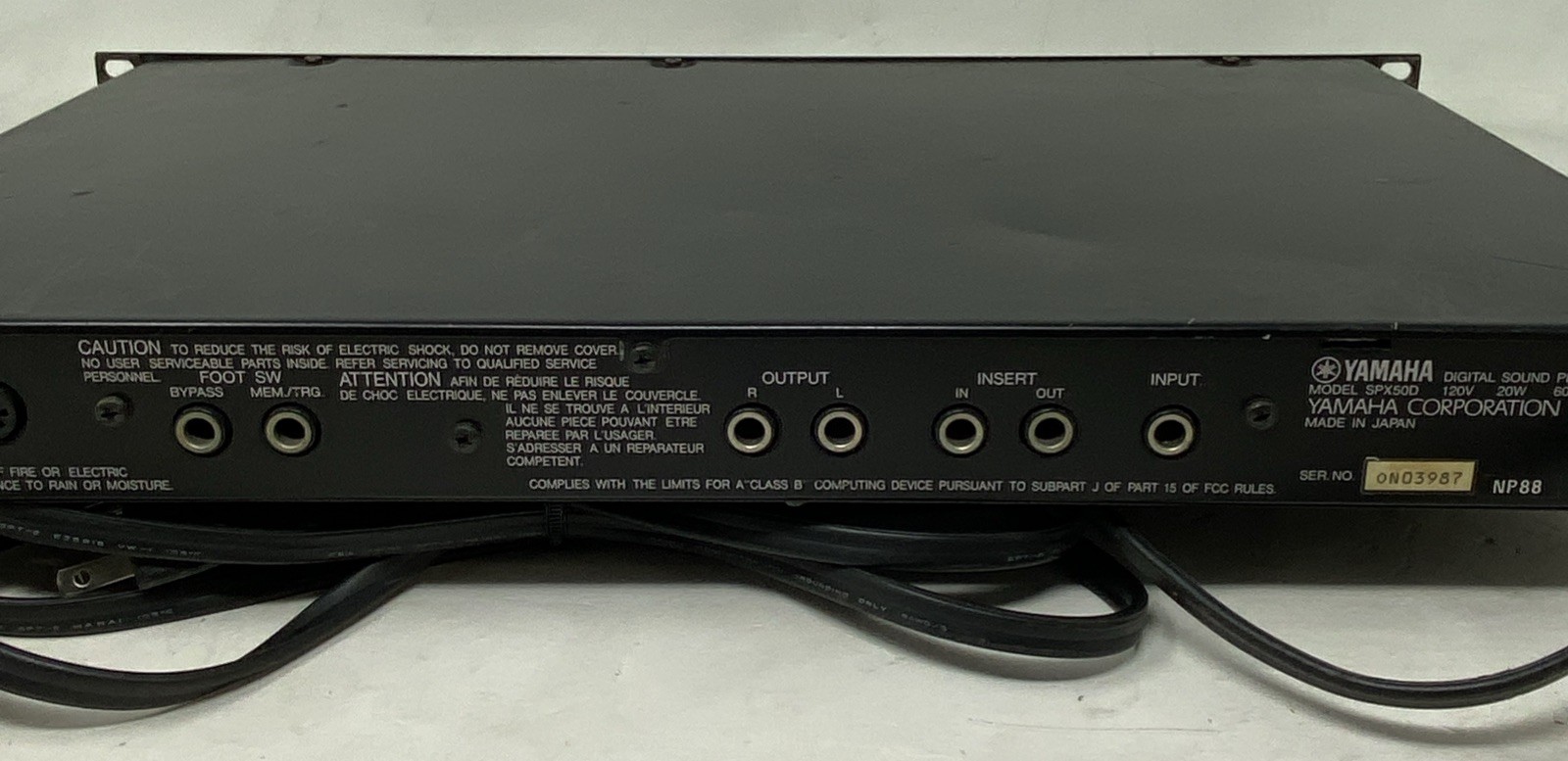 YAMAHA SPX50D Digital Effects Sound Processor