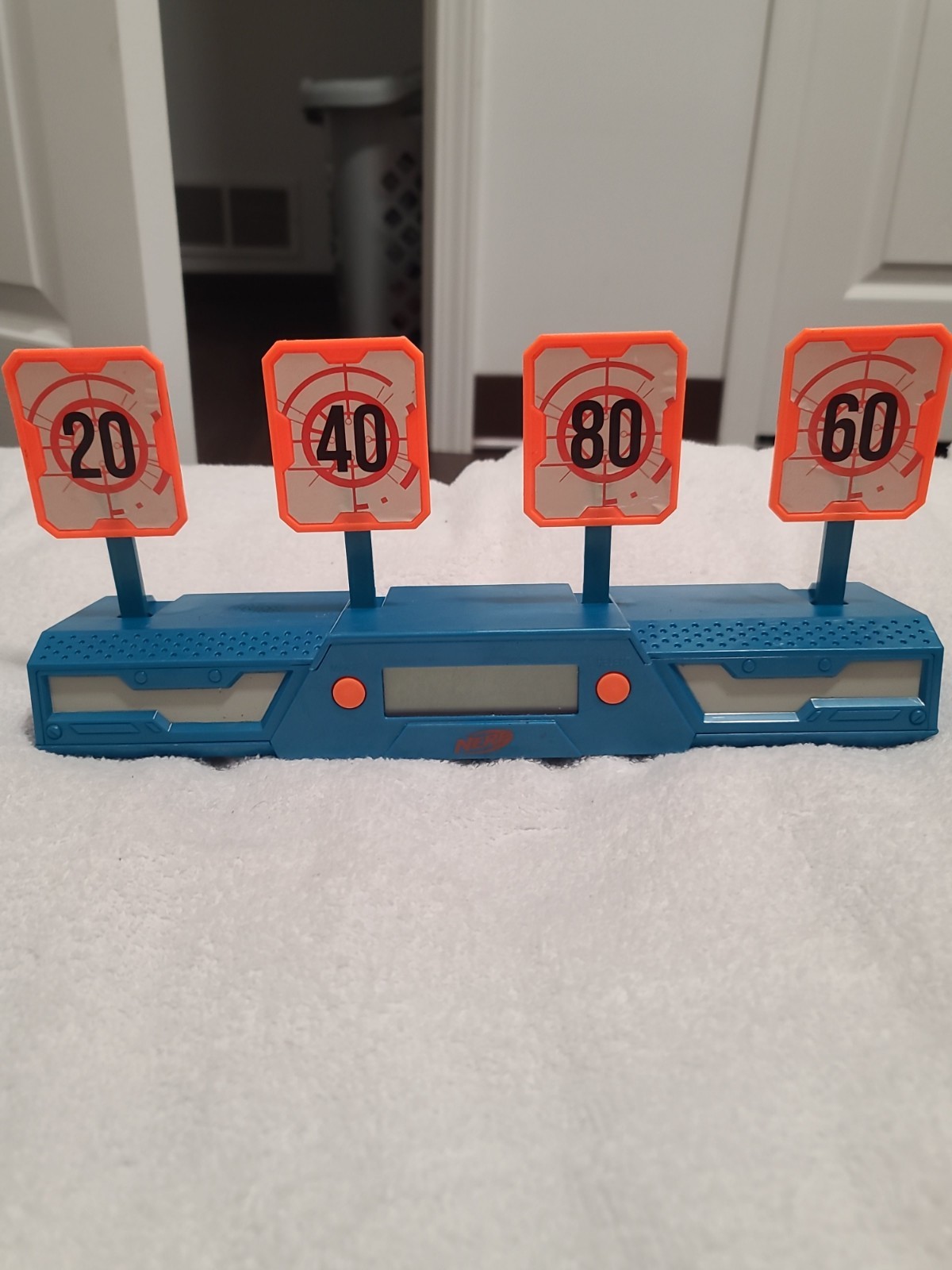 Nerf Digital 4 Taget Blue Toy. Working