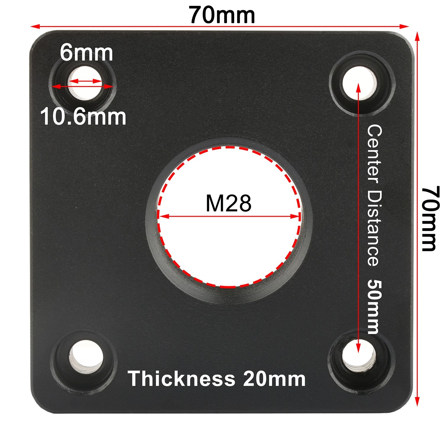 ‌KOPPACE Optical Microscope Stand 228-955mm Adjustable, 32mm Diameter, M6 Screw