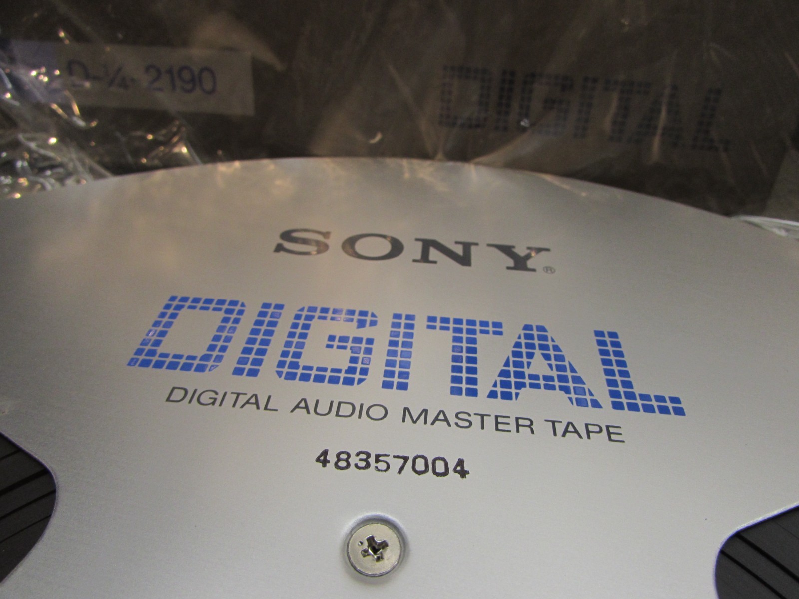 ESTATE**NOS RARE AF SONY D-¼-2190 DIGITAL AUDIO MASTER TAPE 12½x¼" ALUMINUM REEL