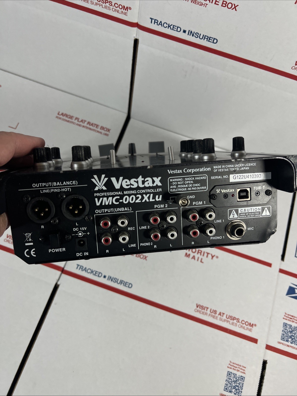 Vestax VMC-002XLU DJ Mixer - * AS IS / UNTESTED - READ FULLY - SAME DAY SHIP