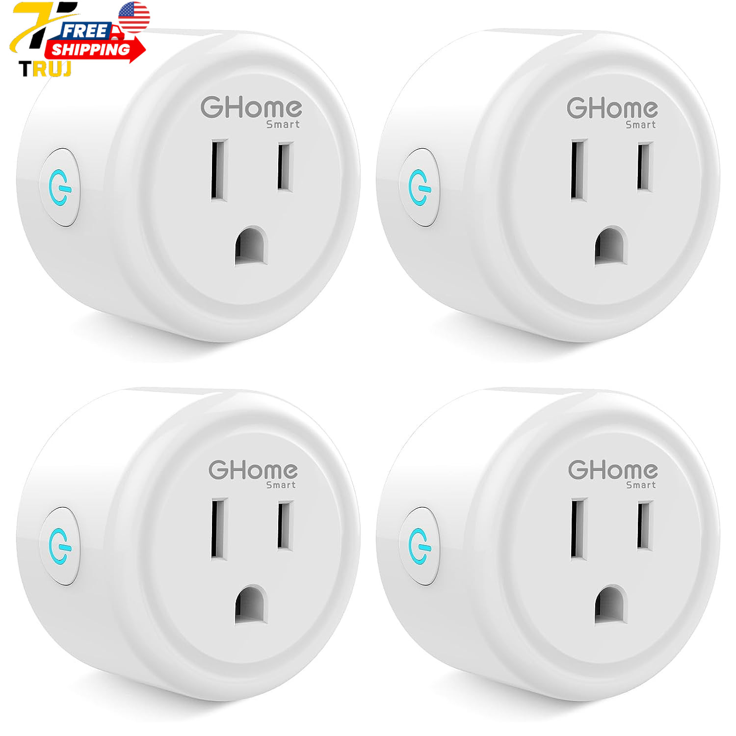 Smart Mini Plug Compatible with Alexa and Google Home WiFi Outlet Socket Rem...