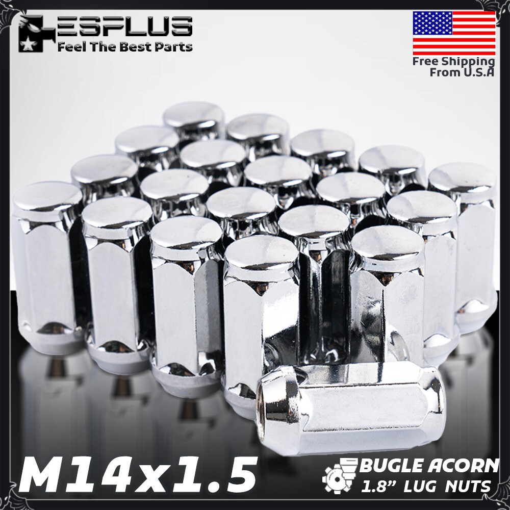 20 Pc M14x1.5 Acorn Taper Lug Nut Fit Chevy Camaro/Equinox/Impala/Malibu/Nova
