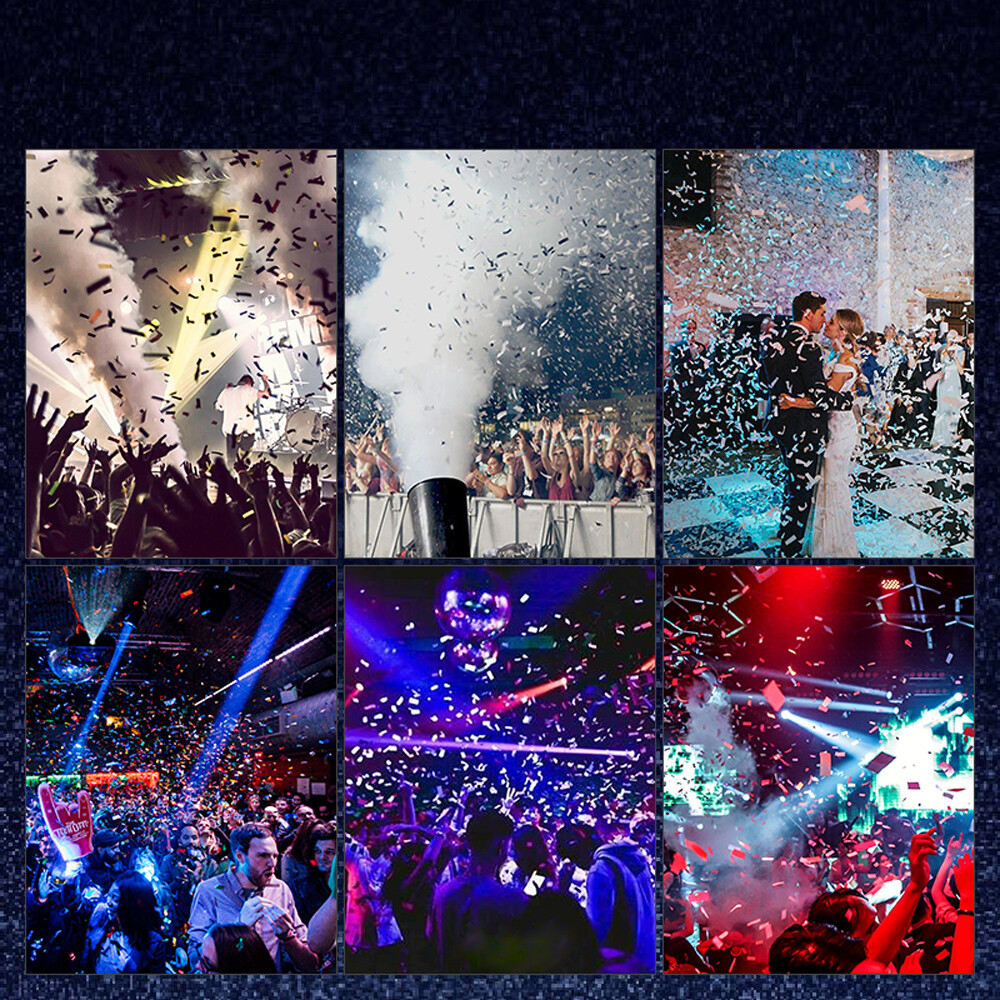 CO2 Confetti Machine with Flight Case Confetti Cannon Blaster Angle Adjusted