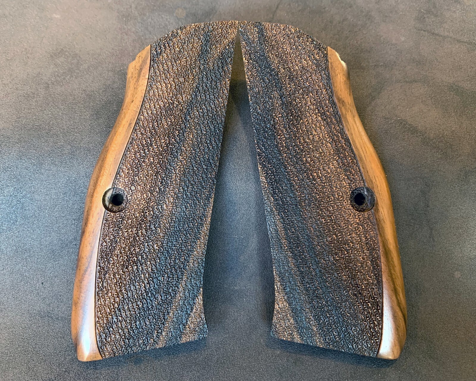 CZ Shadow 2 Turkish Walnut Wood Grips. Handmade. Fits CZ 75 B. USA Based Seller