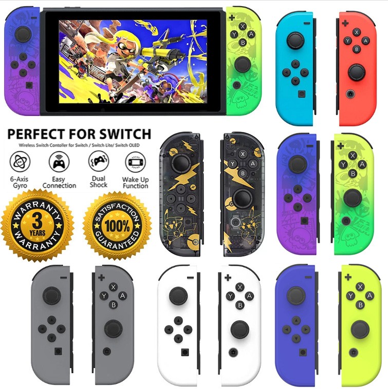 For Nintendo Switch Joy Con Controller Left + Right Wireless Pair Gamepad Joypad
