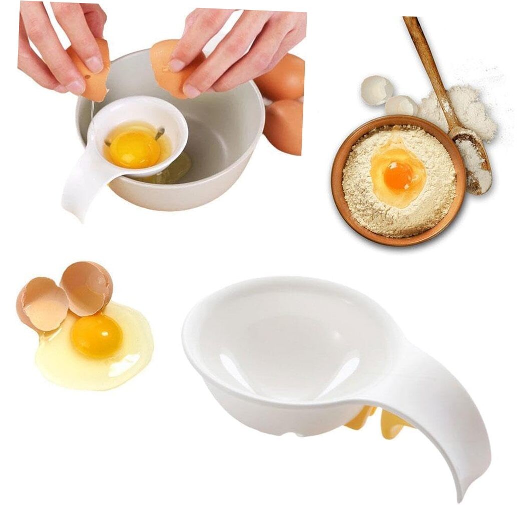 Egg Yolk Separator, for Baking Cakes Egg Separator for Raw Eggs,Plastic Egg